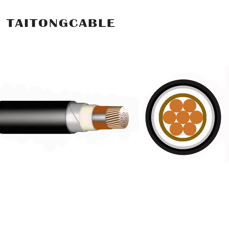 Kabel Listrik Selubung PVC Terisolasi PVC Konduktor Tembaga Lapis Baja ATA Inti Tunggal Tegangan Rendah