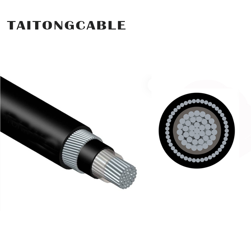 Kabel Daya Berselubung PVC Berisolasi XLPE Konduktor Aluminium Lapis Baja AWA Inti Tunggal Tegangan Rendah